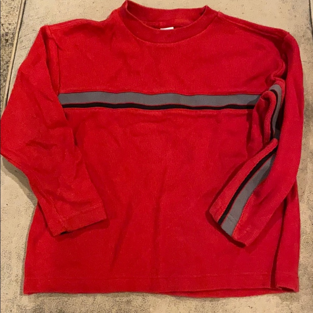 GAP Factory Red Cotton Top with Stripe